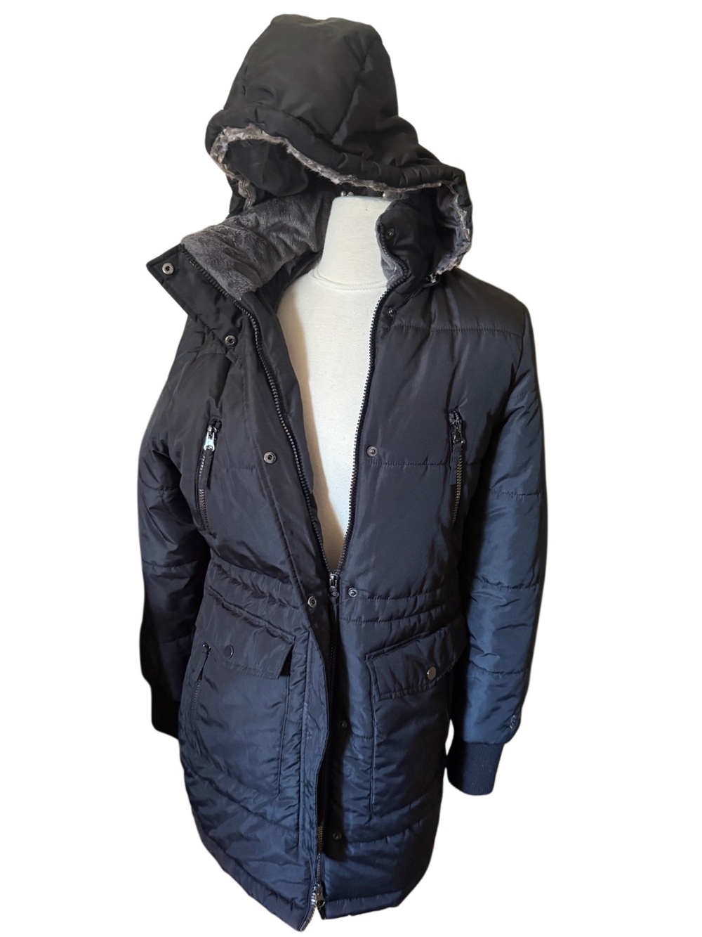 Super warm winter fleece lined  Free Country Black Diamond Glade Parka coat